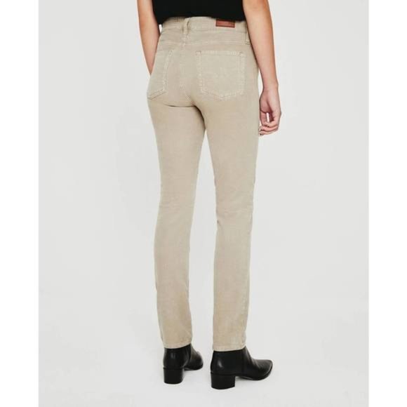 AG Adriano Goldschmied - Mari High Rise Straight in 1yr Sulfur Silk Bamboo - Picture 3 of 5